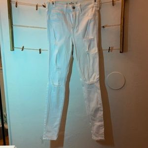 White Hollister Skinny Jeans